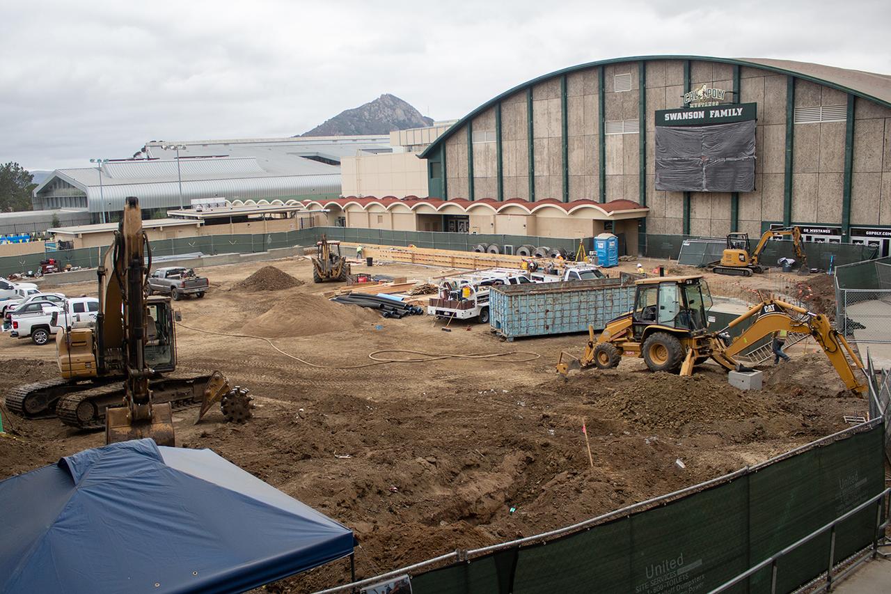 Construction on Cal Poly campus