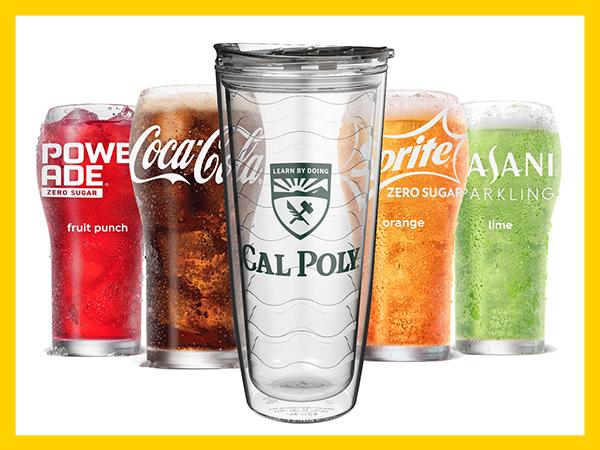 Cal Poly reusable tumblers