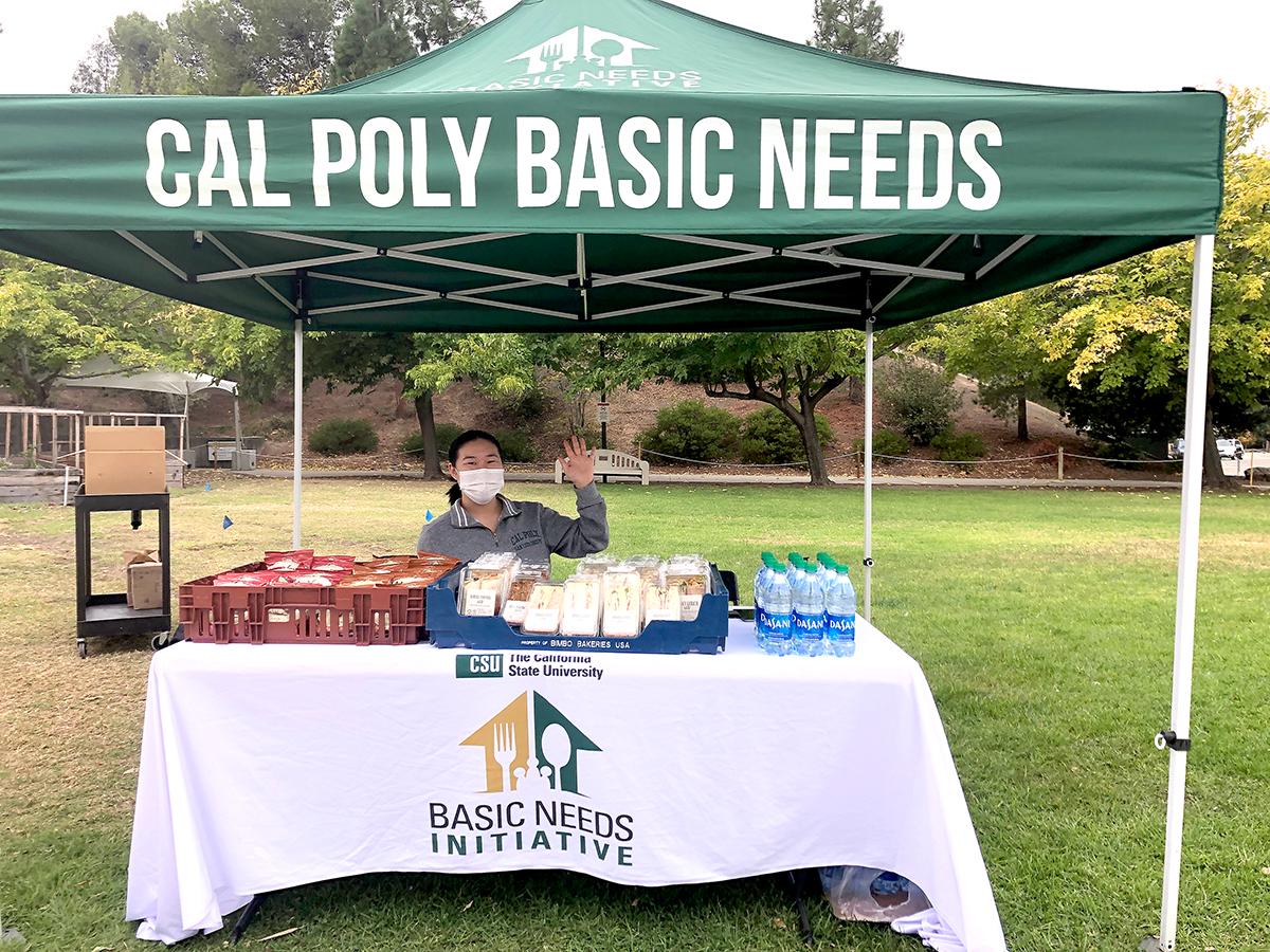 Cal Poly Basic Needs Initiative tent