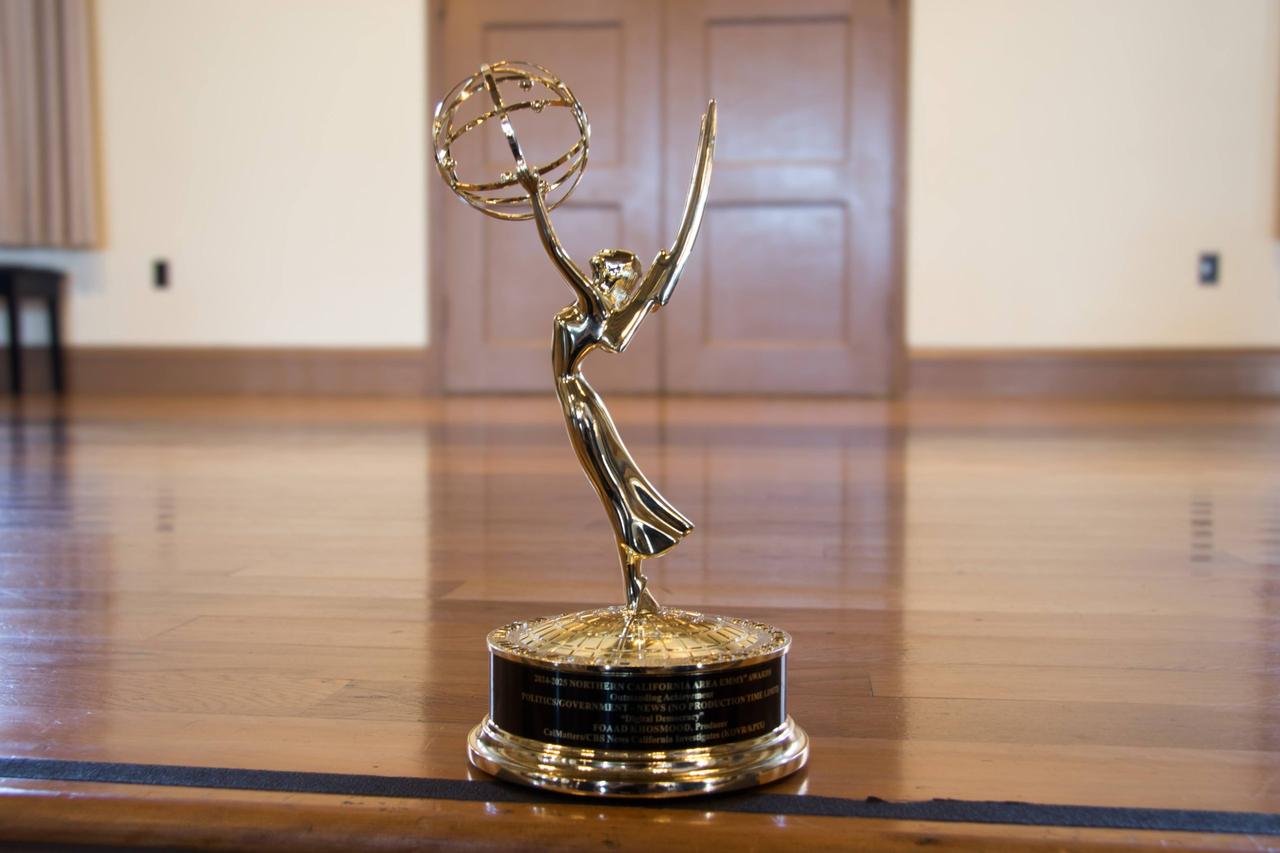 Image of the Emmy award.