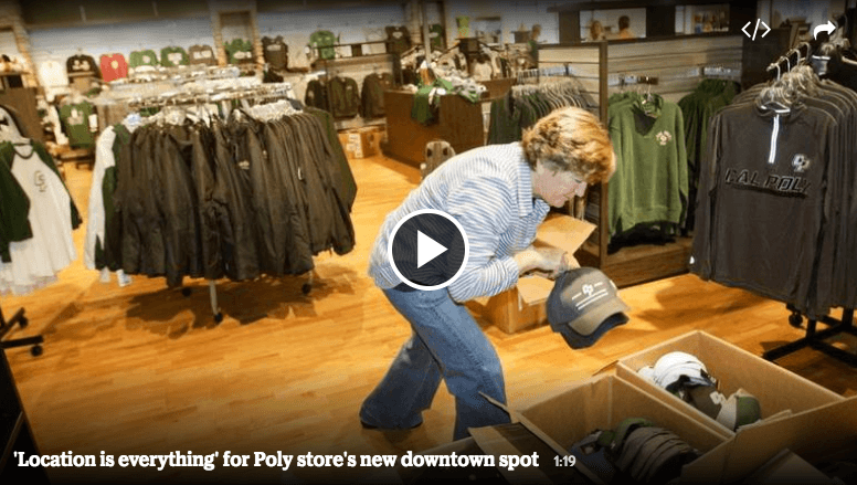 Cal Poly Downtown store moving to larger, upscale location on Higuera Street