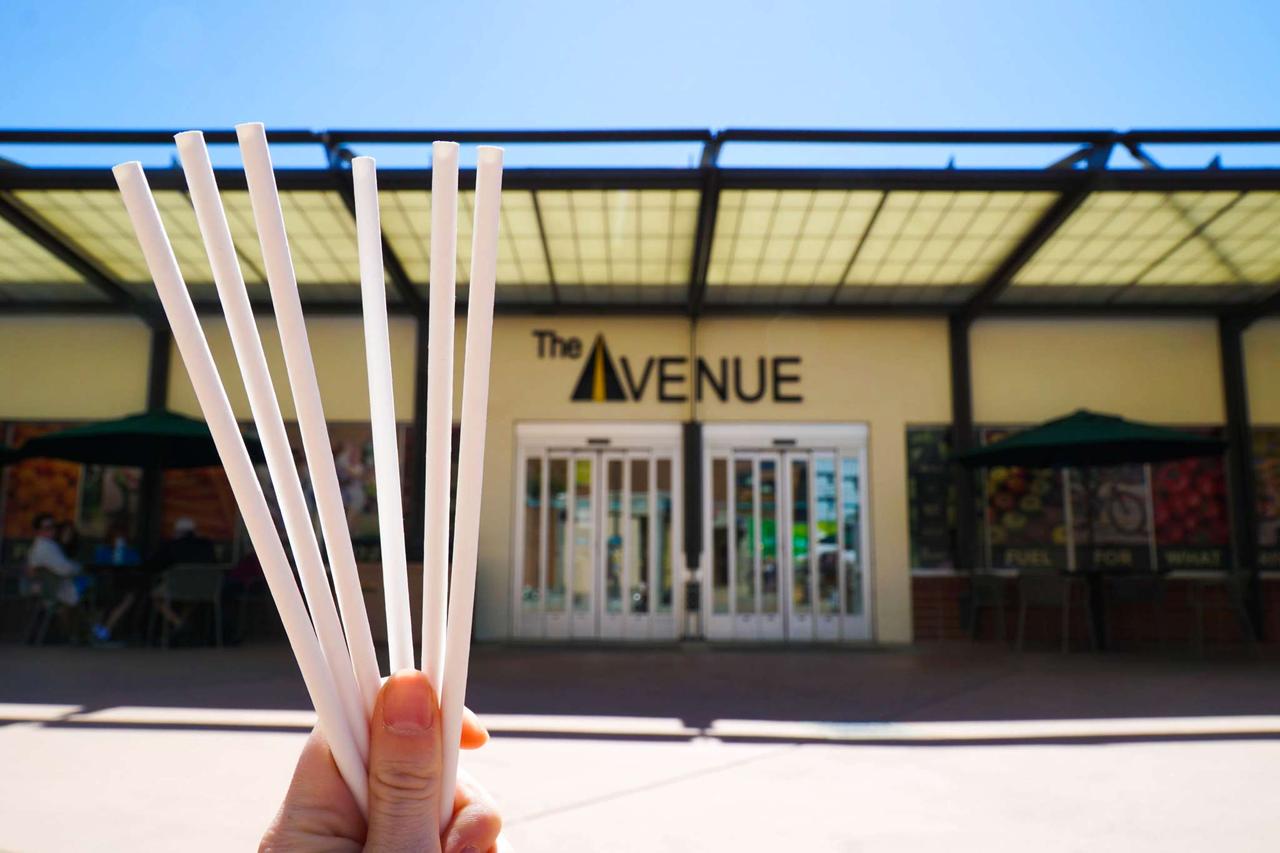 paper straws at Cal Poly San Luis Obispo