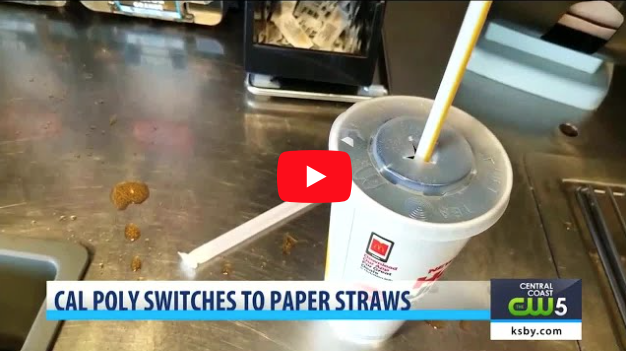 Cal Poly San Luis Obispo's Campus Dining is switching to paper straws this school year.