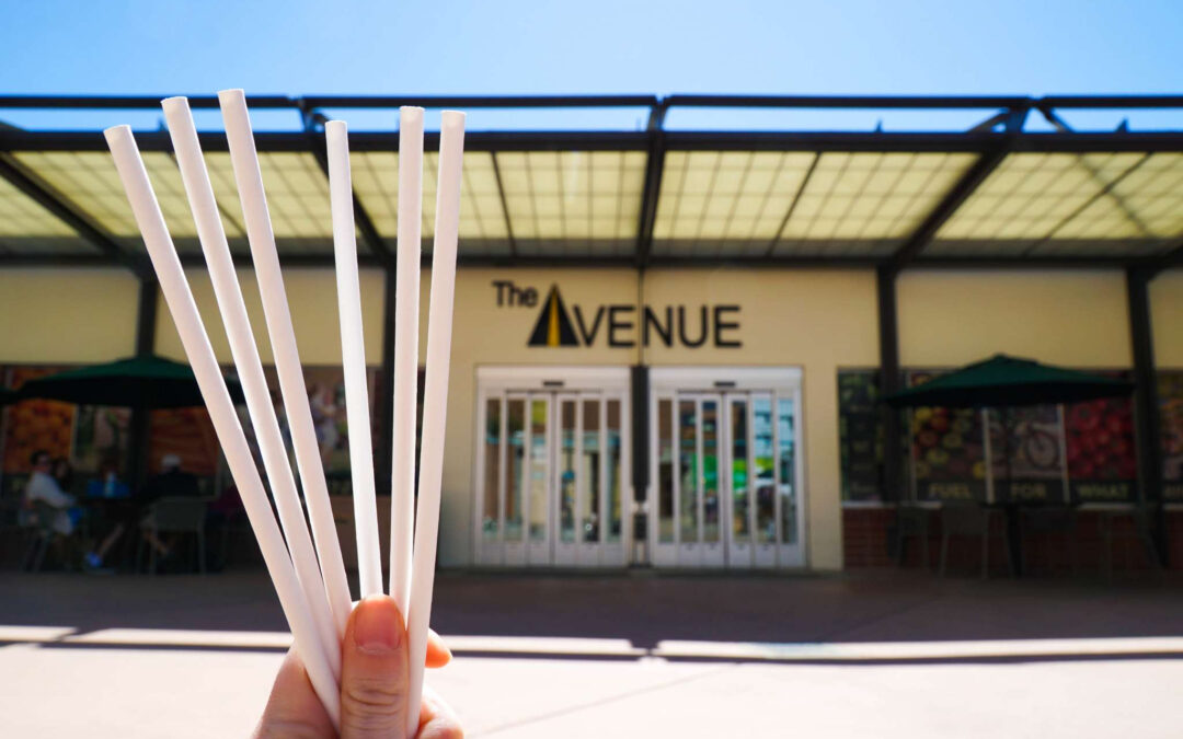 paper straws at Cal Poly San Luis Obispo