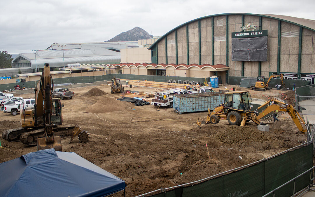 Construction on Cal Poly campus