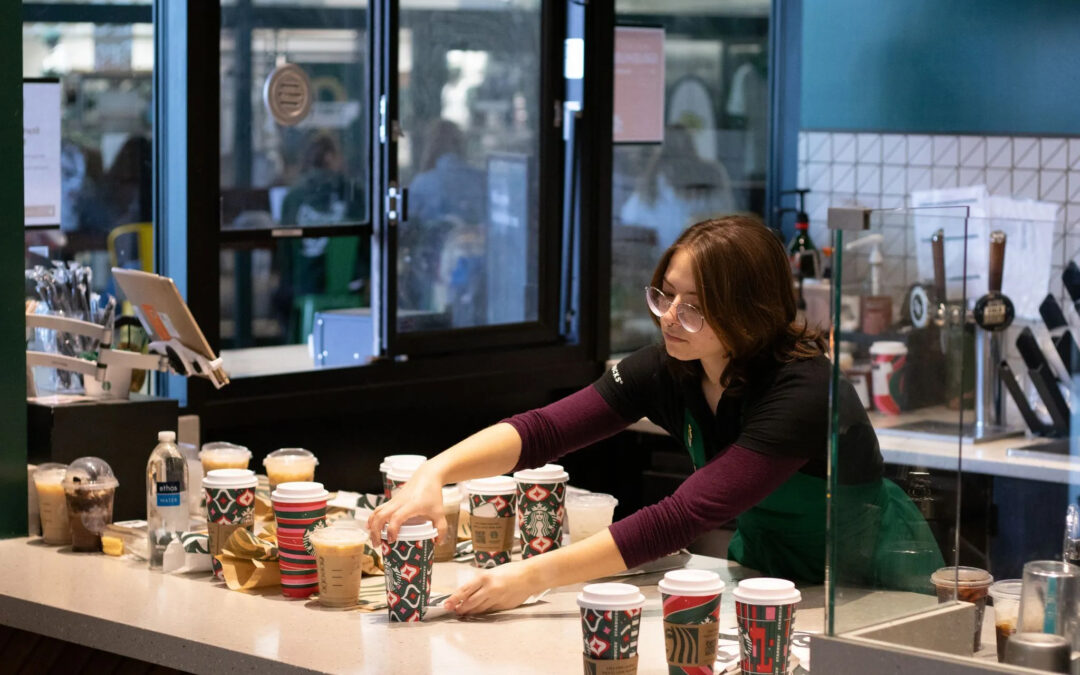 How students working at on-campus Starbucks keep up with the hustle and bustle