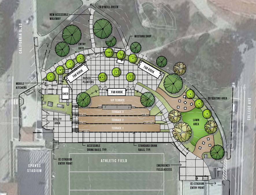 Cal Poly Partners Plaza to open for football season, featuring enhanced fan experience, new dining areas and VIP terrace